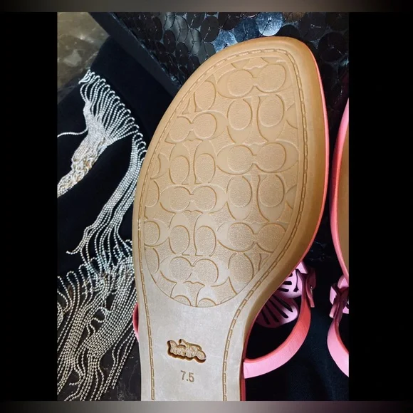 Coach Julia Tea Rose Sandals NWOT - Picture 9 of 13